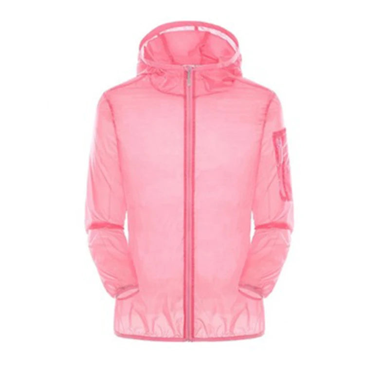 Topgear Hot Lady Good Quality Waterproof Customization Short Sleeve Women Windbreaker Coat