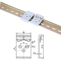 Aluminum Din Rail Mounting Clip Snap Fastener Snap Hook Type Rail Fixing Clip for Easy Installation