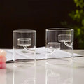 Customized clear Glass Crystal Glass Candle Holder Lanterns Candle Tubes Cylinders