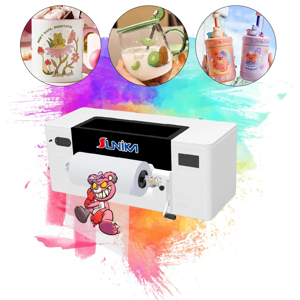 A3 Dtf Uv Printer Uv Dtf Printer Machine  epson XP600 I3200 Printhead  A3 Printing Machine Transfer ab Film for Pen Mug