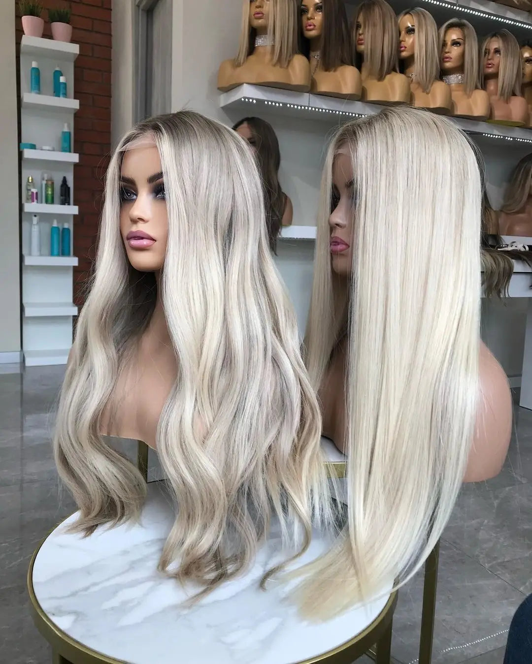 Virgin European Human Hair Cuticle Aligned Body Wave Swiss Lace Front Wig Highlights Blonde Color Glueless HD Lace Front Wig