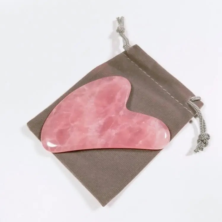 DIY New Design Rose Quartz Jade Roller Gua Sha Set With Great Price