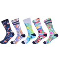 Custom Printed Men 360 Digital 3d Printing Sublimation Cotton Crew Socks With Print