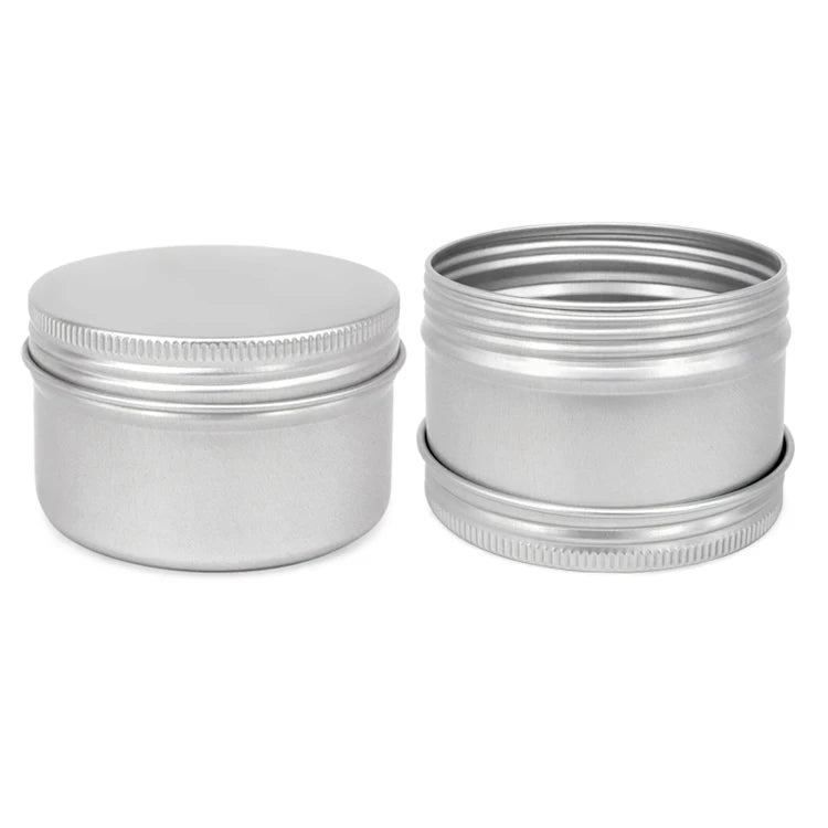 Factory Wholesale 20g 30g 50g 60g Empty Aluminum Jar Metal Packaging Aluminum Metal Packaging Cosmetic Tin Can