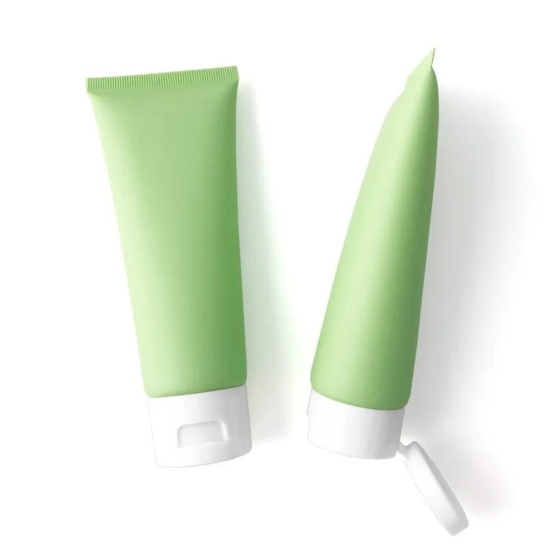 100ML Green Matte Container Body Lotion Jar Face Cream Cleaner Plastic Containers