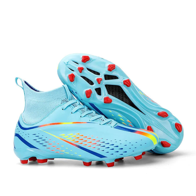 Adults 33-44 Fashion Competition Training Shoes Football Sports Training Shoes Turf Non-slip High-top Football Shoes Soccer Boot