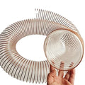 Copper Steel Wire Spiral Flexible Ducting Hose 102mm 100mm 150mm PU Polyurethane Air Duct Hose Custom Cutting Moulding Services