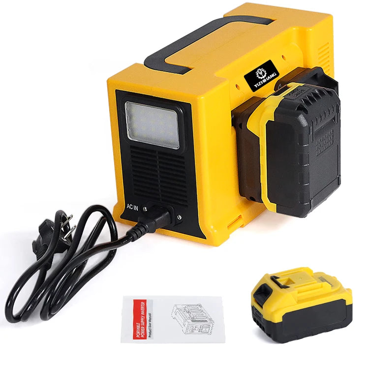 KM AES04 30W-400W Rechargeable Cordless Lithium Battery-Powered Electricity Inverter 12V Portable Power Station for Outdoor
