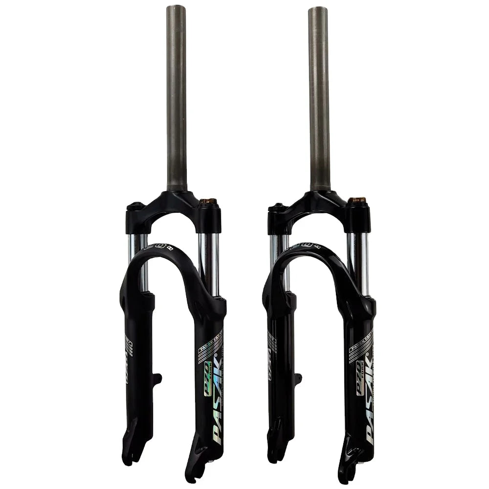 PASAK mountain bike shock absorber fork/hard and soft adjustable lock 20 "24inch folding bike/small wheel diameter disc brake
