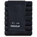 Wholesale Custom Logo 100% Cotton Woven Reusable Facial Cleansing Towel Makeup Remover Face Towel