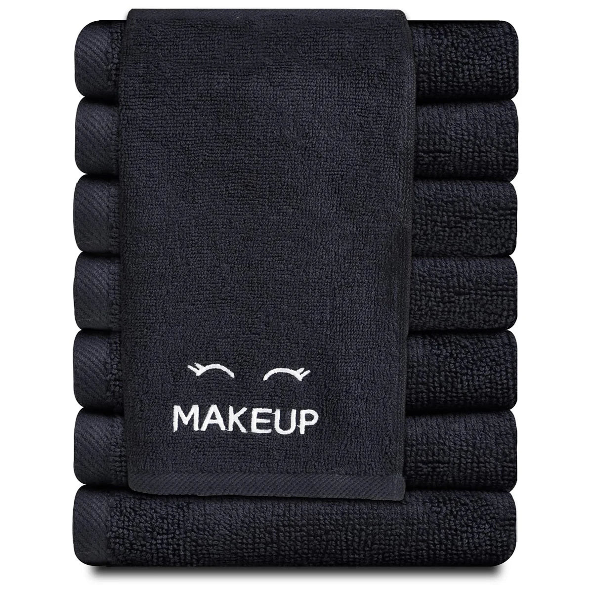 Wholesale Custom Logo 100% Cotton Woven Reusable Facial Cleansing Towel Makeup Remover Face Towel