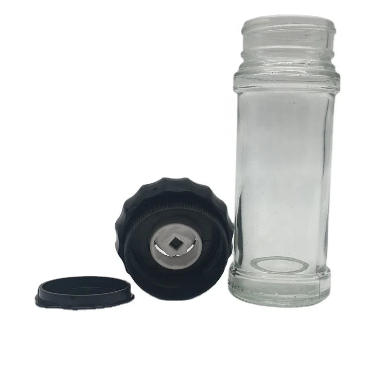 Customized logo Hand Mills With PET Container Grinder Lid for Sale