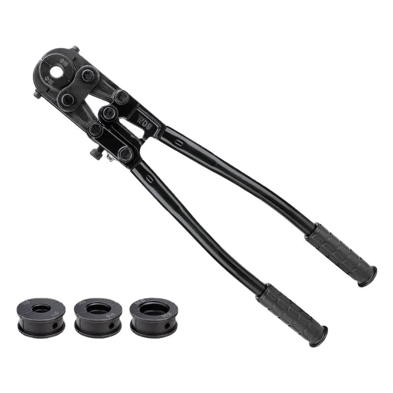 CW-1625 Manual Industrial & DIY Pipe Crimping Tool PEX Al Multilayer Copper PVC Dies 16-25mm Clamping for Plumbing HVAC OEM