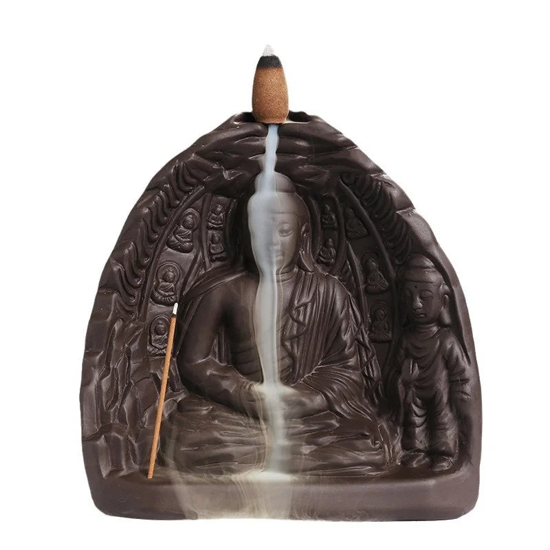 Purple Sand Cross-Border Backflow Aromatherapy Furnace Home Accessories Tathagata Ten Thousand Buddhas Chaozong Incense Incense