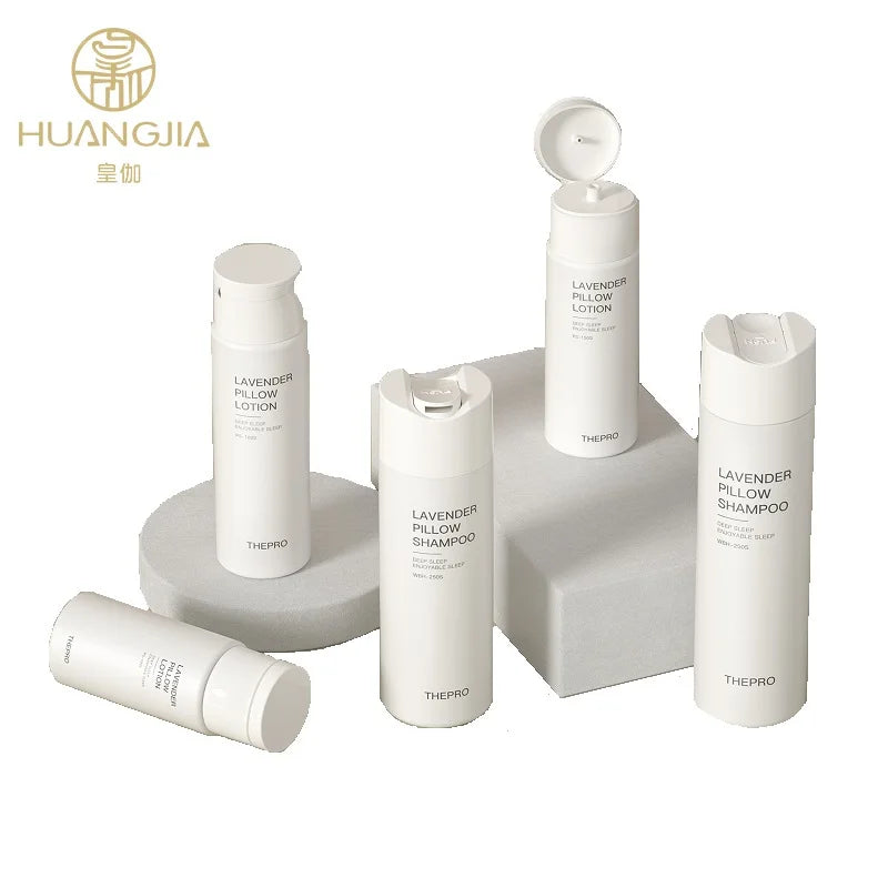 High End Matte White 200ml 250ml 300ml PP Flip Cap Cosmetic Skin Care Bottle Body Skin Hair Conditioner Squeezable Serum Bottle