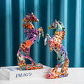 Wholesale Nordic Resin Horse Statue Realistic Equestrian Sculpture for Home/Office Decor Durable Animal Figure Bulk Order