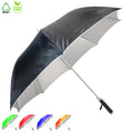 Ovida Luxury Automatic Open Golf Umbrella 8 Ribs Fiberglass Strong Windproof Business Gift Uv Golf Umbrella with logo