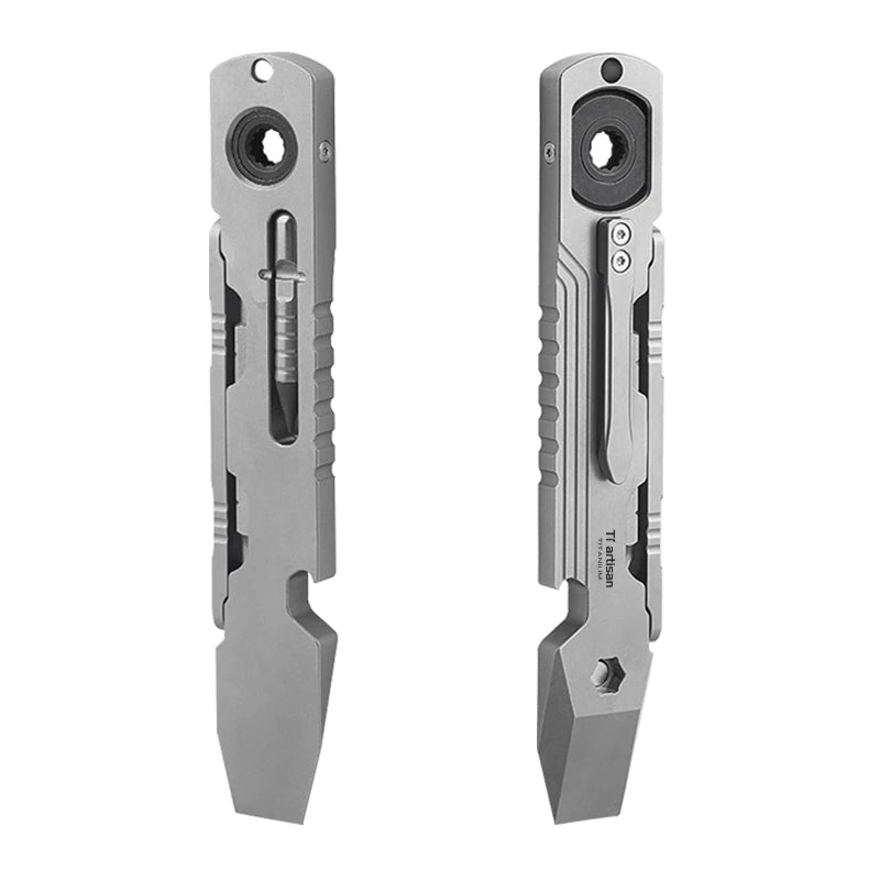 Titanium Alloy TC4 Crowbar EDC Tools Screwdriver Wrench Hand Outdoor Camping Gear Lightweight Durable Tiartisan Tools Tool