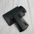 Wholesale Custom Logo Anti Static Wooden Black Beard Pocket Comb Classic Portable Wide and Fine Tooth Lice Comb for Grooming