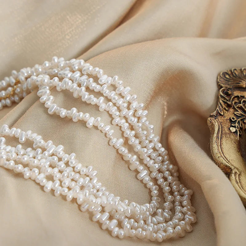 French Baroque Pearl Imitation Vintage Temperament Popular Collar Necklace for Office Workers Commuter Jewelry Colier Pour Femme