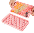 Hugebirds 33 Cavity Plastic Ice Ball Maker Mold Mini Circle Ice Cube Tray for Ice Cream Tools