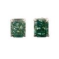 Aimgal Fine Jewelry 18K Gold Plated S925 Sterling Silver D-VVS1-3EX Moissanite Designer Stud Earrings Four Claw Redian Shape