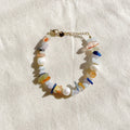 Handmade Multi Colored Natural Stone Beaded Bracelet for Women Gifts Jewelry Stainless Steel Waterproof Clasp
