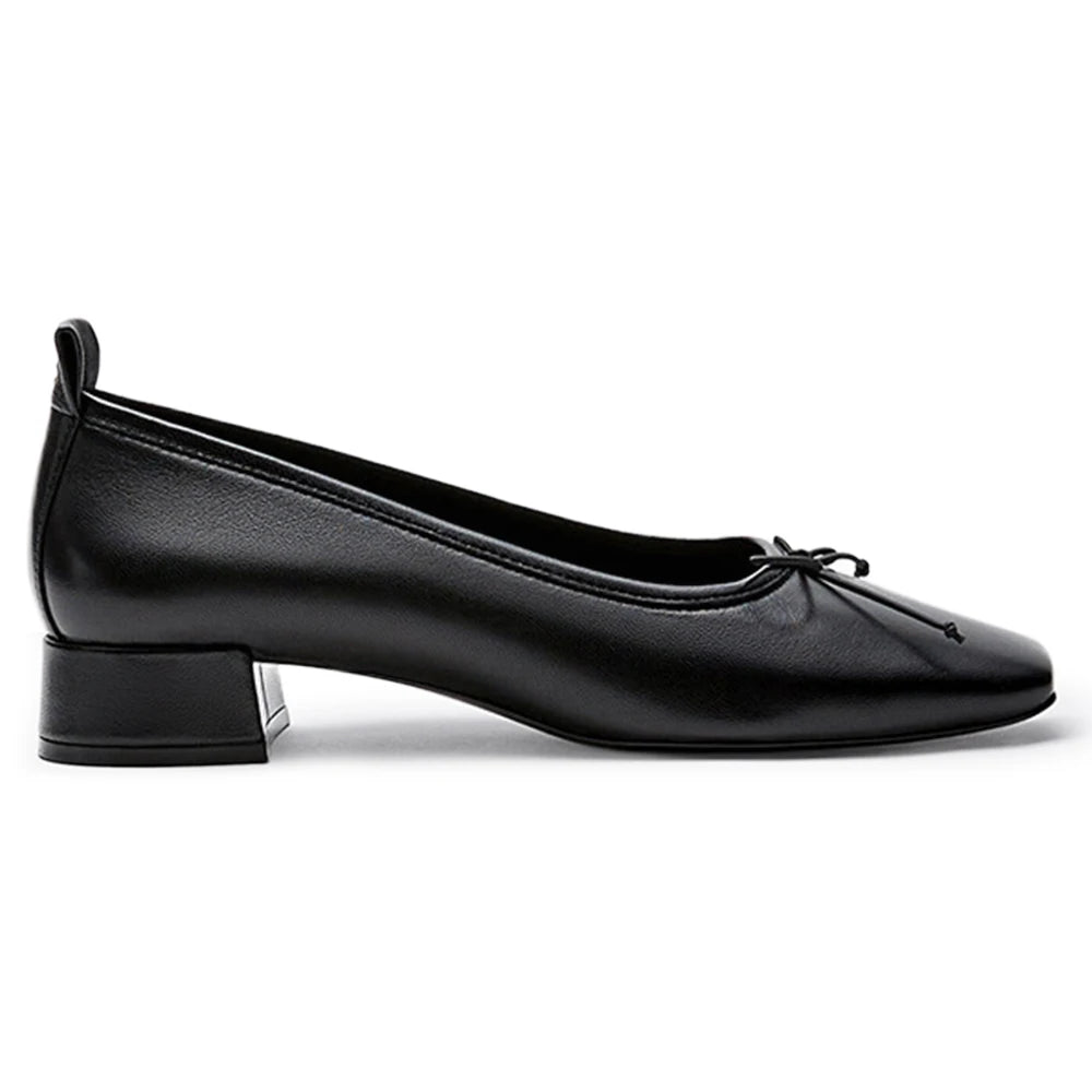 Minimalism Women's Ballet Flat Shoes Comfortable Slip on Casual Dress Low Heel Genuine Leather Shoes