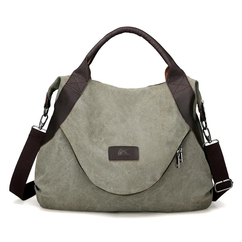 Manufacturers Custom Designer Trendy Women Large Casual Vintage Canvas Tote Handbags