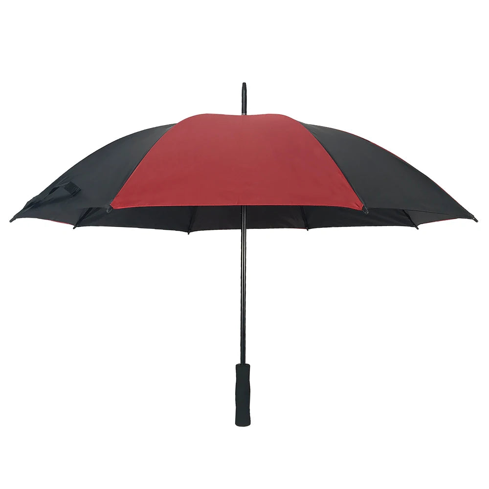 OVIDA 23*8K Cheap Custom Logo Printing Big Semi-Automatic Windproof 2-Folding Polyester Fabric Hanging Feature Back Umbrella