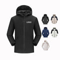 OEM Winter Waterproof Custom logo Outdoor Breathable Zipper Thick Coats  Puffer Hooded Men Jacket Windbreaker Jackets