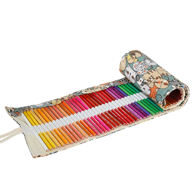 Canvas Bag 72colors Watercolor Multi Color Pencil