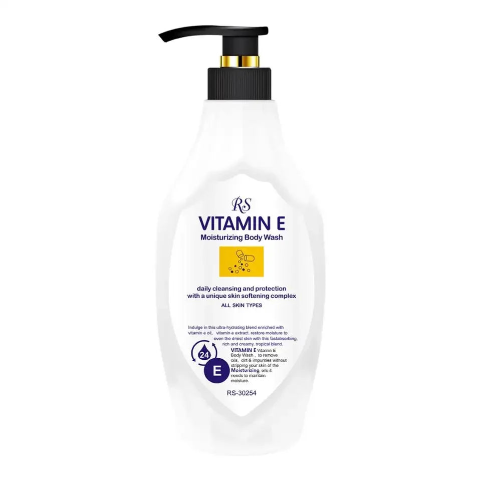 Factory Wholesale Organic Deep Cleansing Vitamin E Shower Gel Adults Shower Gel Private Label Blue Scrub Shower Gel Regular Size