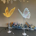 Wedding Background Decoration Butterfly LED Light with Artificial Flowers LED Butterfly for Wedding Decoration