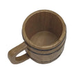 Natural Handmade  Wooden Beer Mug Tankard Beer  Wood Mug Wooden Cup with Handle for Men Women