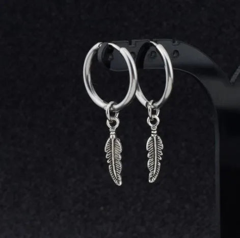 Kpop Stars Leaf Earrings Ear Clip Fashion Jewelry Men and Women Earrings