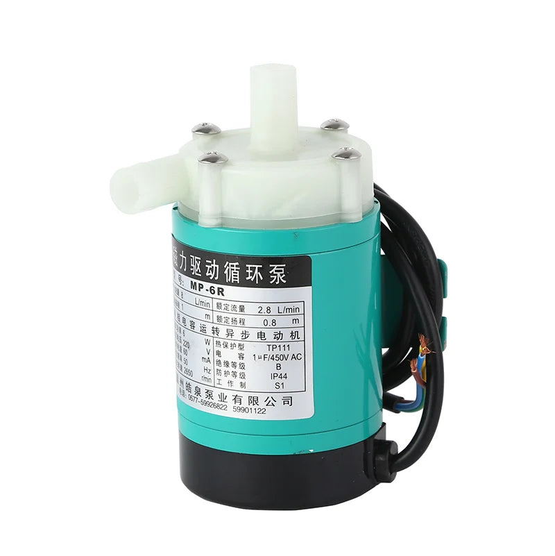 Factory Supply Mini Water Pump 110v 220v AC Magnetic Chemica Transfer Pump MP-6R Small Flow 8/9 L/minute for Machining