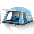 Large 2 Bedroom Outdoor Camping Tent for Families Waterproof Oxford Fabric for Beach Hiking Travel Designed for 5-6 People