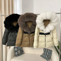 OFTBUY 2025 New Winter Puffer Down Jacket Women Real Fox Fur Hooded Thick Warm 90% White Duck Down Coat Female Waterproof Parka