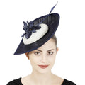 Fashionable Retro Sinamay Fascinators for Women Ladies' Formal Pearl Floral Wedding Cocktail Hats Ladies' Kentucky Derby Hat
