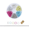 Colorful Aluminum Jump Rings 10mm & 6mm Open & Split Design Connectors for Necklace & Bracelet DIY Jewelry Clasp Chain Ring