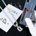 Wholesale Vvs Moissanite Pendant 925silver Jewelry Letter  ABC QZI YES Pendant for Gift