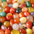 HZ Hot Sale Factory Direct Tumble Stones Agate Stone Black Natural Green
