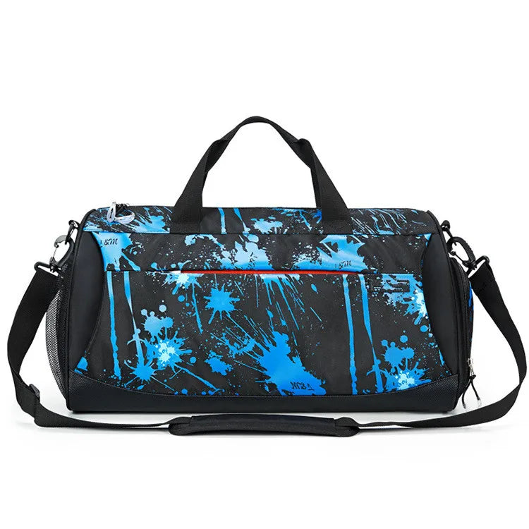 Wholesale Cheap 2024 New Design Polyester Fashion Unisex Duffel Gym Travel Weekender Bag with Shoes Compartment