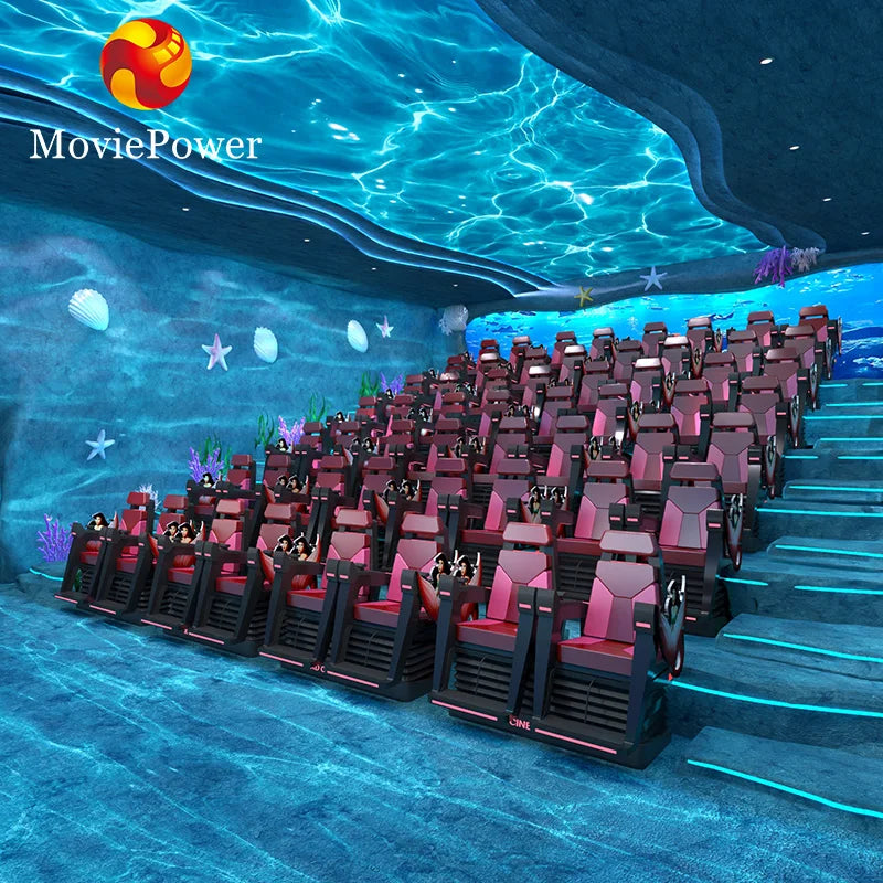 Interactive Attractions Full Motion Cinema 3d 5d 7d Hologram Technology Cinema System