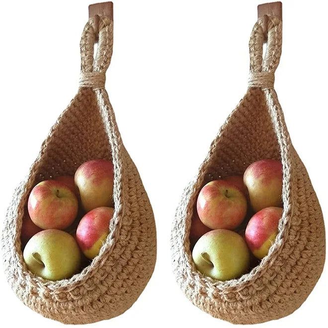 Hot Sale Wall-Mounted Fruit and Vegetable Basket Chlorophytum Comosum Flower Pot for Home Kitchen and Garden