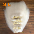 2026 Virgin Yak Hair to Make Wig Yak Tail Hair Weft White Color 18'' 100g Per Each Piece