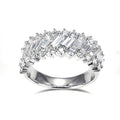 MSR-1619 18K Gold Customized  Baguette  Shape  0.11ct DEF/VVS Lab Diamond  Ring