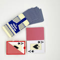 Custom Logo Double-Sided Four-Color Printed Red & Blue Back 63x88mm PVC Professional Playing Cards PT-TT002