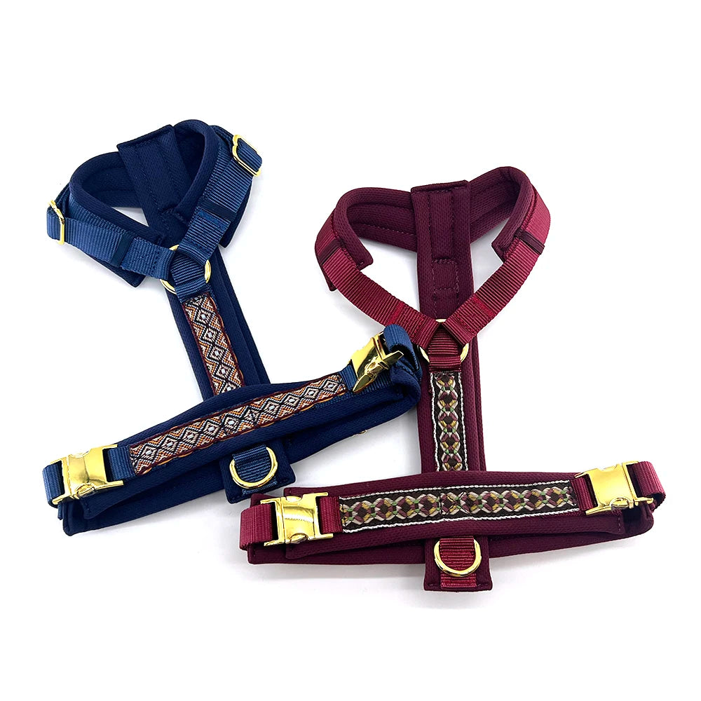 Pet Harness Manufacturers Heavy Duty No Pull Tactical Dog Harness Set Neoprene Luxury Designer Dog Harness